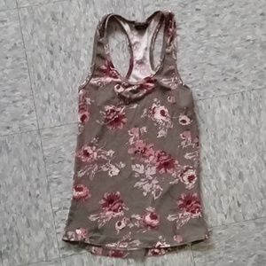Rue21 Woman's Floral Racer Back Tank Top Small